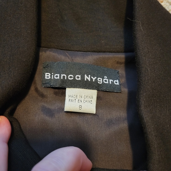 Bianca Nygard size 8 black dress - Picture 2 of 3